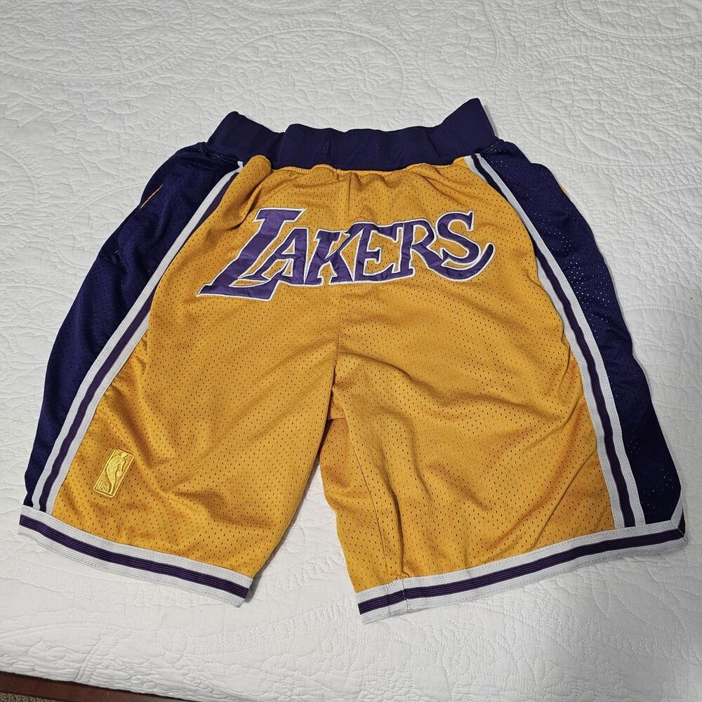 Just Don 1996-97 NBA Los Angeles Lakers Basketball Shorts Size XXXL